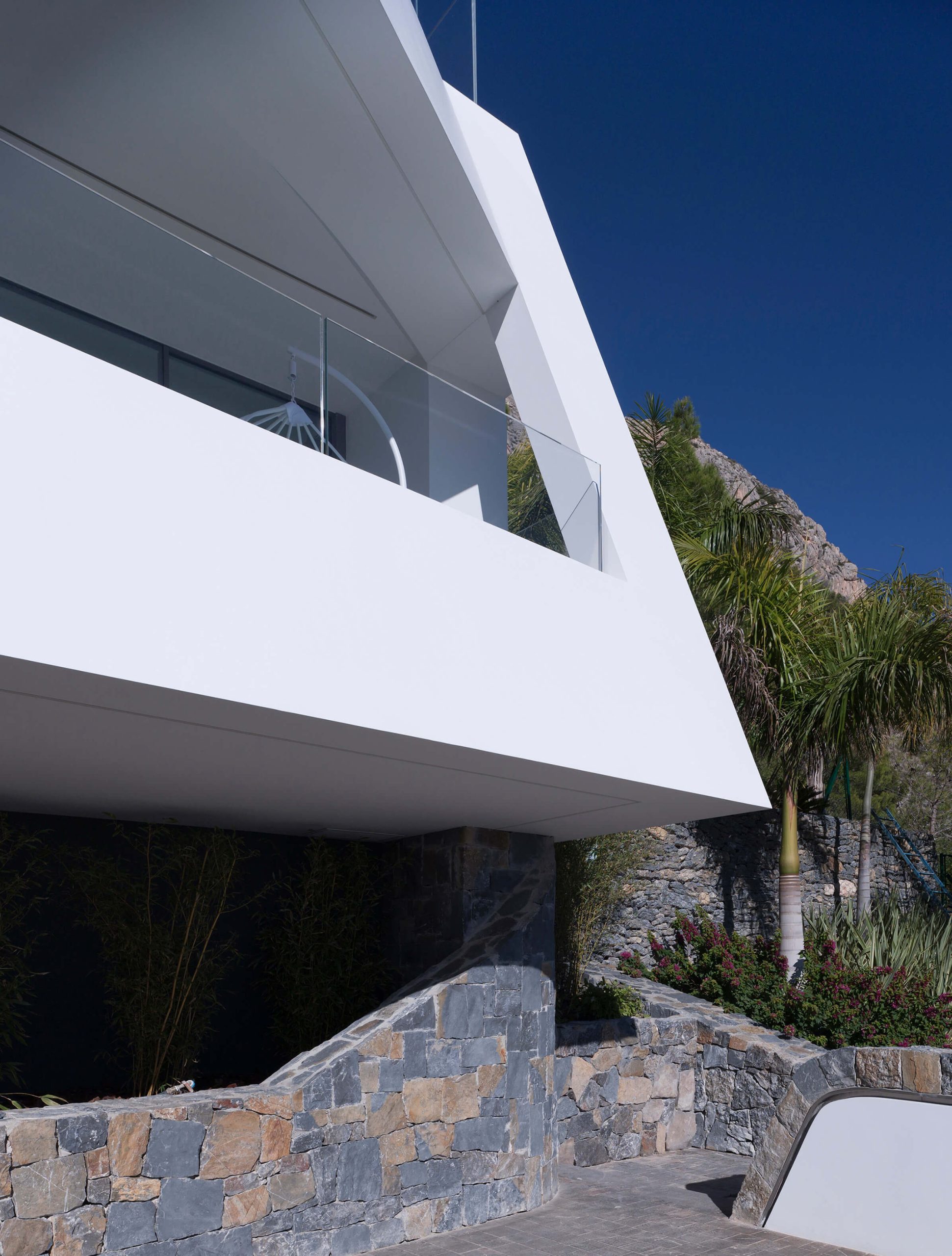 Detalle de la Casa Curva en Altea RGB Arquitectos